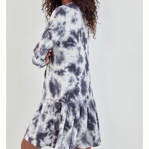 NWOT POLLIE TIERED TIE-DYE MINI DRESS
